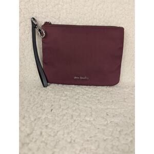 Vera Bradley Womens Wristlet Make Up Bag Zip Closure